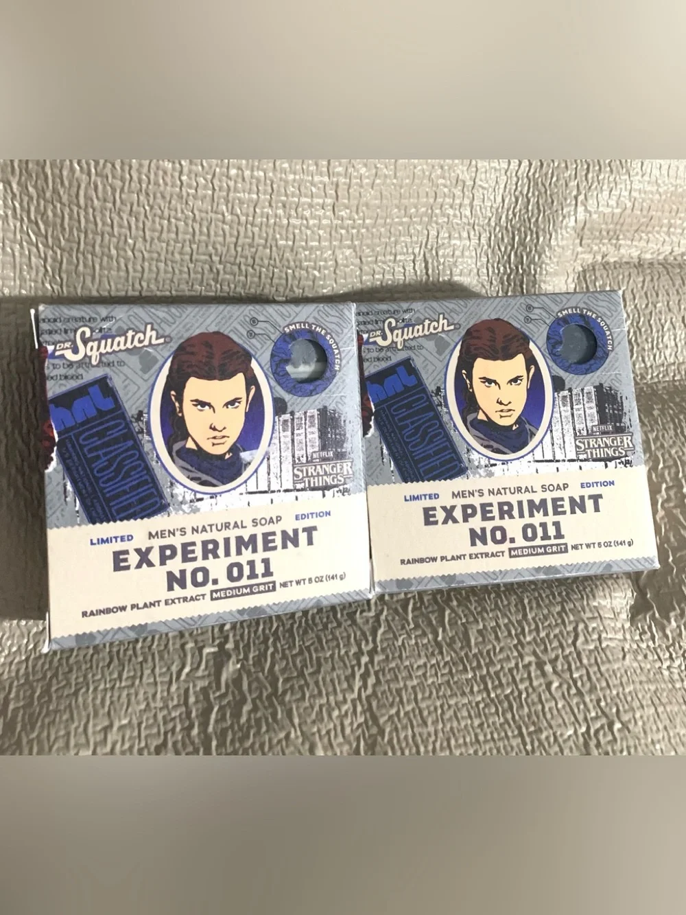 Dr. Squatch Men's Natural Bar Soap Set Of 2 ~ Experiment No. 011 Medium Grit